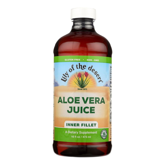 Lily Of The Desert Aloe Vera Juice Inner Fillet, 16 Oz - Pure & Soothing