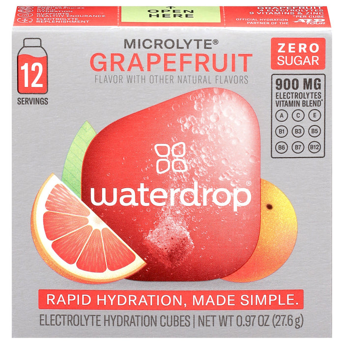 Waterdrop Microlyte Grapefruit 12pk - Hydration Drink Mix - .97 Oz