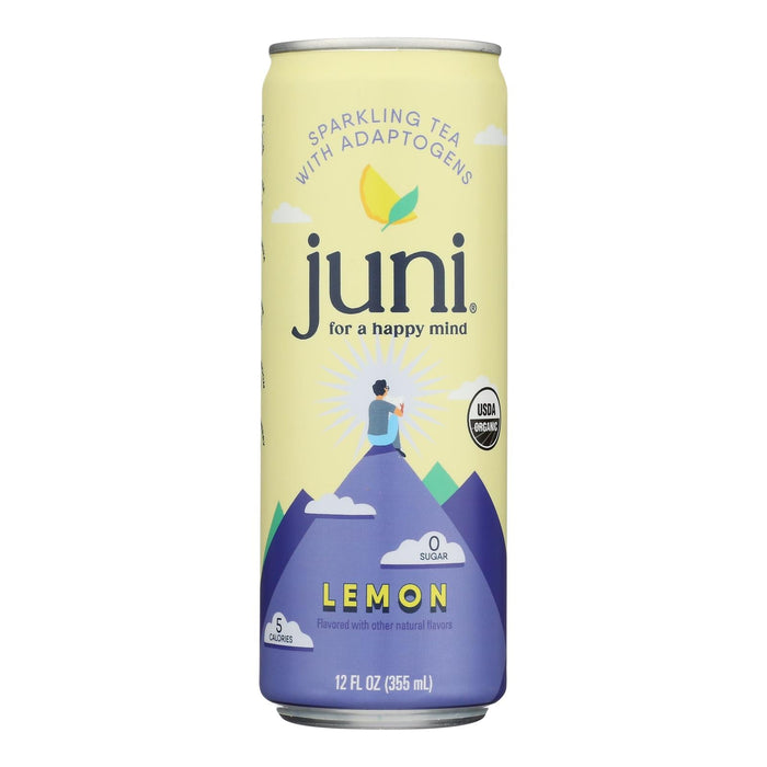 Juni Sparkling Tea - Organic Lemon (Pack of 12)