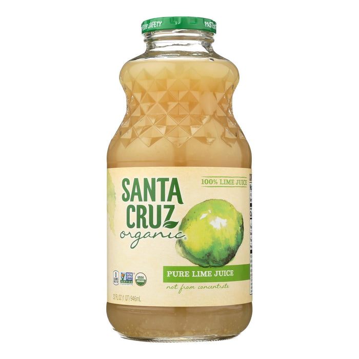 Santa Cruz Organic 100% Lime Juice, 32 fl oz  (Pack of 6)