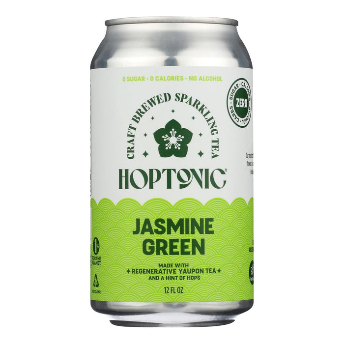 Hoptonic Tea Organic Sparkling Jasmine Tea - 12 fl oz  (Pack of 12)