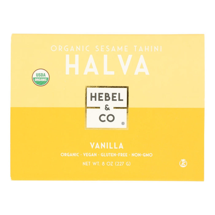 Hebel & Co. Vanilla Halva - 8 oz (Pack of 12) - Creamy Sesame Dessert