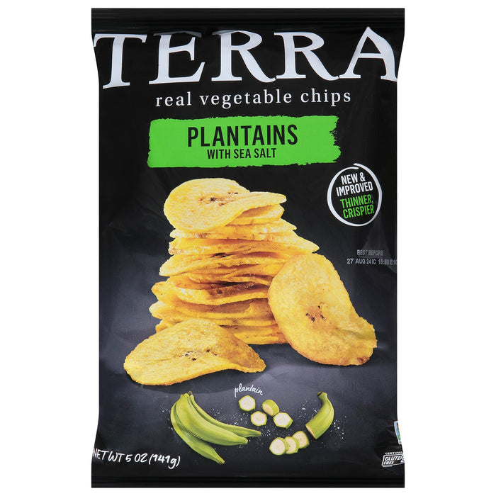 Terra Plantains Chips - Sea Salt - 12 x 5 oz
