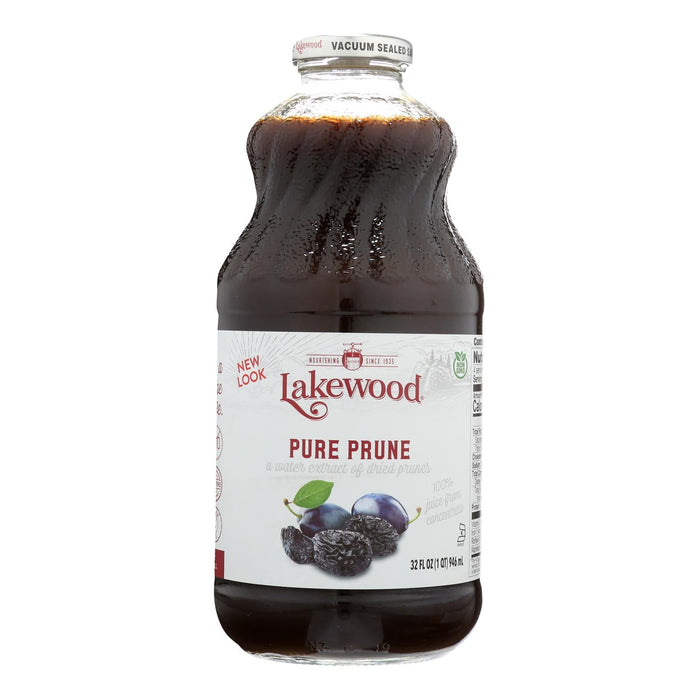 Lakewood Pure Prune Juice - 32 Fl Oz - Pack of 6 - Natural Digestive Support
