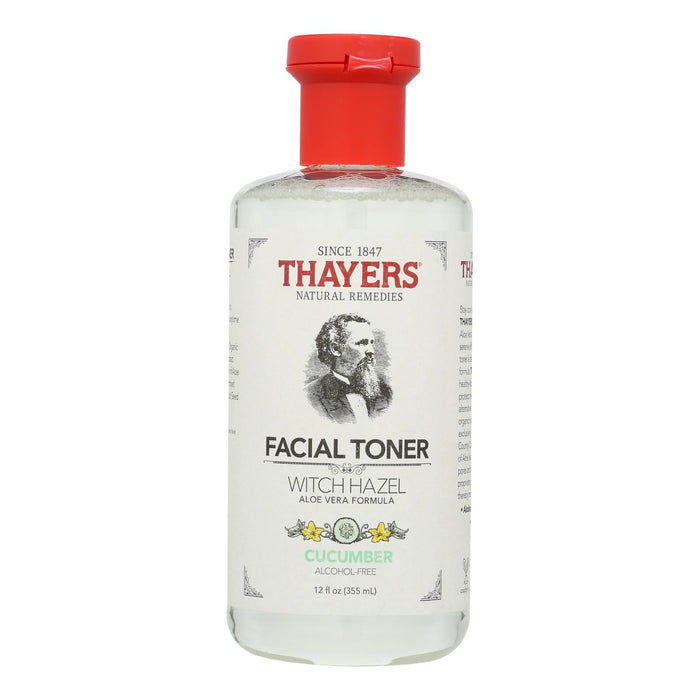 Thayers Natural Remedies Witch Hazel Cucumber Facial Toner, Alcohol-Free, 12 fl oz