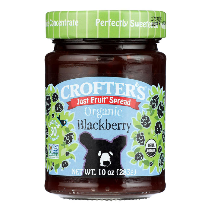Crofter's Organic Just Fruit Blackberry Spread - 10 Oz - 6 Pack
