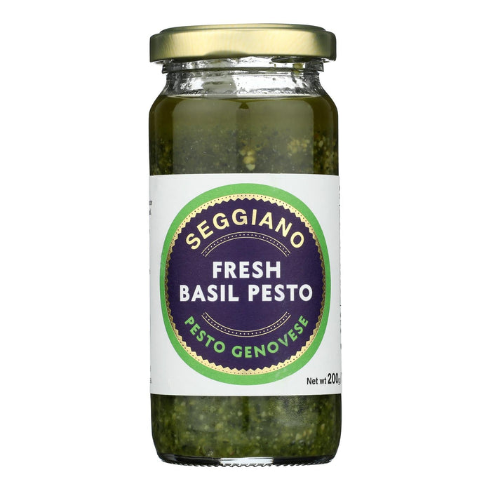 Seggiano Fresh Basil Pesto Genovese - Pack of 6 - 7 Oz - Authentic Italian Recipe