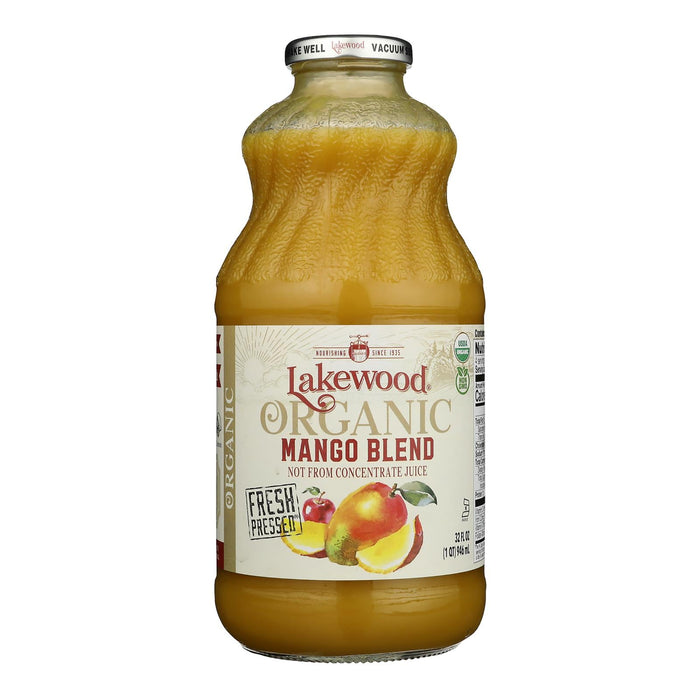 Lakewood Organic Mango Juice Blend - 32 oz  - Pack of 6 - Antioxidant Rich