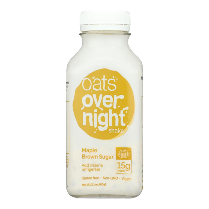 Oats Overnight Maple Brown Sugar Protein Oatmeal, Pack of 10 - 2.1 Oz