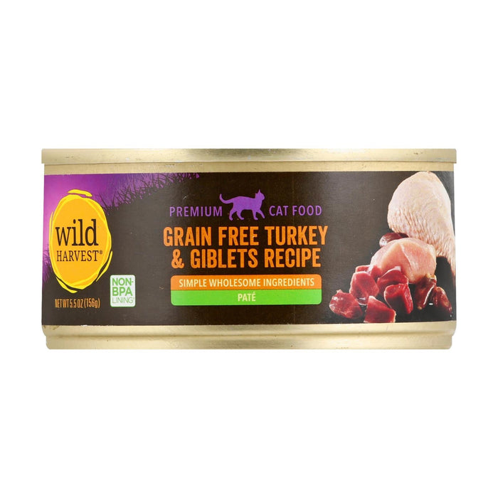 Wild Harvest Grain-Free Turkey & Giblets Cat Food, 24 x 5.5 oz