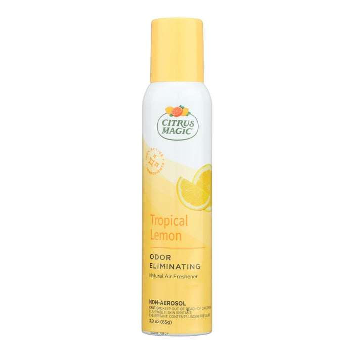 Citrus Magic Tropical Lemon Air Freshener Non-Aerosol Spray, 3.5 Oz, (Pack of 6) - Odor Eliminator