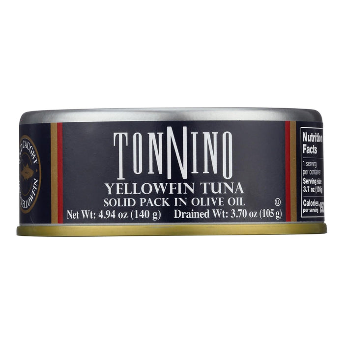 Tonnino Tuna in Olive Oil, Light Meat, 12 x 4.9 oz  - Premium Italian Tuna