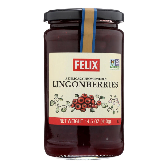 Felix Ligonberrie Fruit Case - 8 x 14.5 Oz  - Natural & Delicious