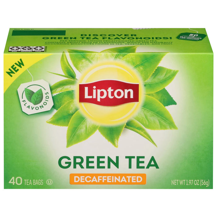 Lipton Decaf Green Tea Bags, 240 Count (Pack of 6)