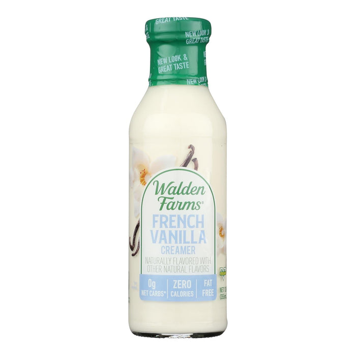 Walden Farms Sugar-Free French Vanilla Coffee Creamer, 6 x 12 fl oz - Zero Calorie, Keto Friendly