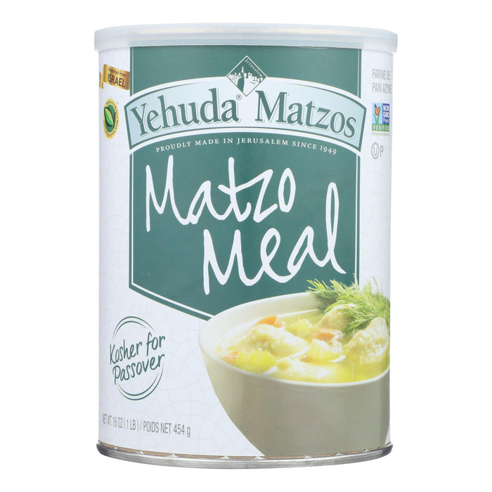 Yehuda Matzo Meal for Passover - 16 Oz - Pack of 12 - Fine Ground