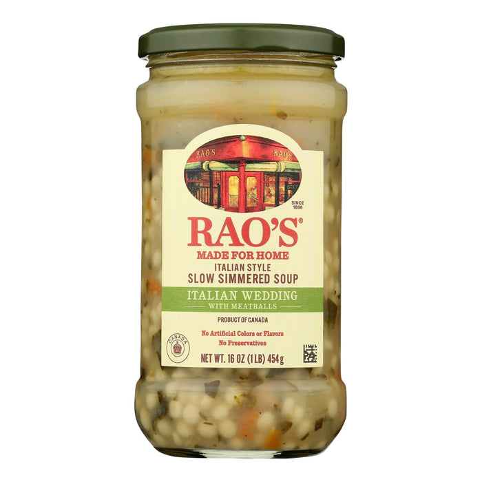 Rao's Italian Wedding Soup - Pack of 6 (16 oz ) - Authentic Homemade Taste