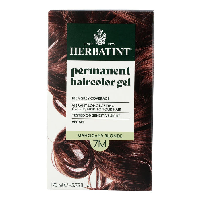 Herbatint Mahogany Blonde 7M Hair Color - Natural, Permanent Dye - 5.75 fl oz