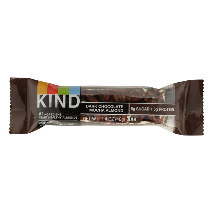 Kind Dark Chocolate Mocha Almond Bars - 1.4 oz, 12 Count