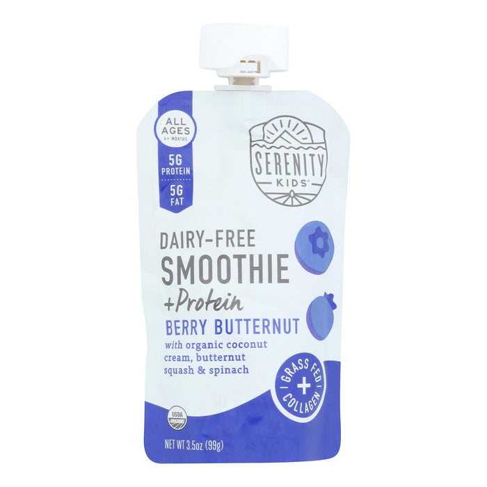Serenity Kids Smoothie Organic Berry Butternut Squash, 6-Pack of 3.5 oz Pouches