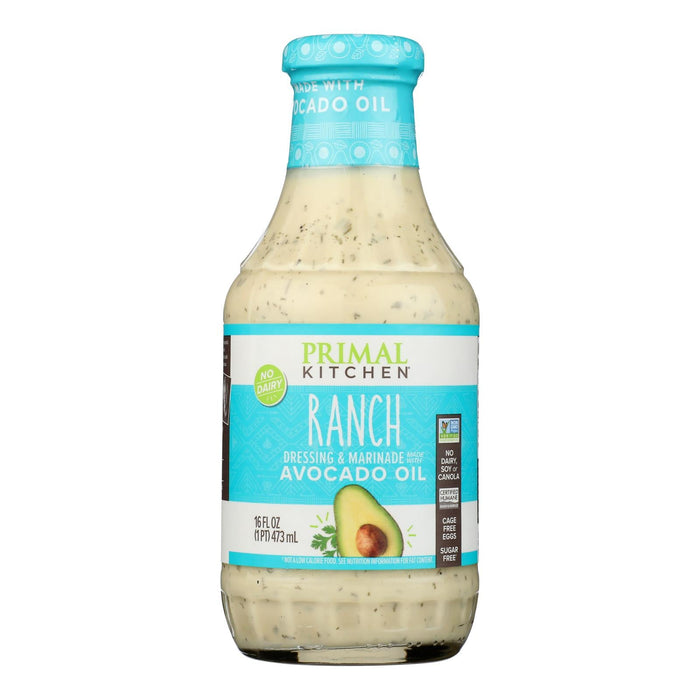 Primal Kitchen Ranch Dressing with Avocado Oil (Pack of 6) 16 oz