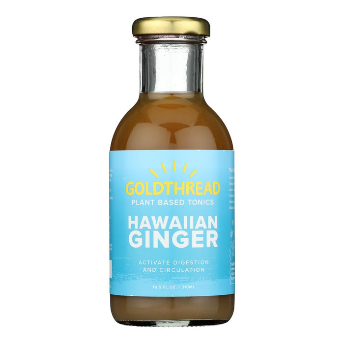 Goldthread Plant Based Tonic, Hawaiian Ginger, 12 x 10.5 fl oz