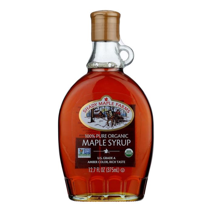 Shady Maple Farms - Organic Maple Syrup, 12.7 fl oz (Case of 12) - Pure Organic Sweetener