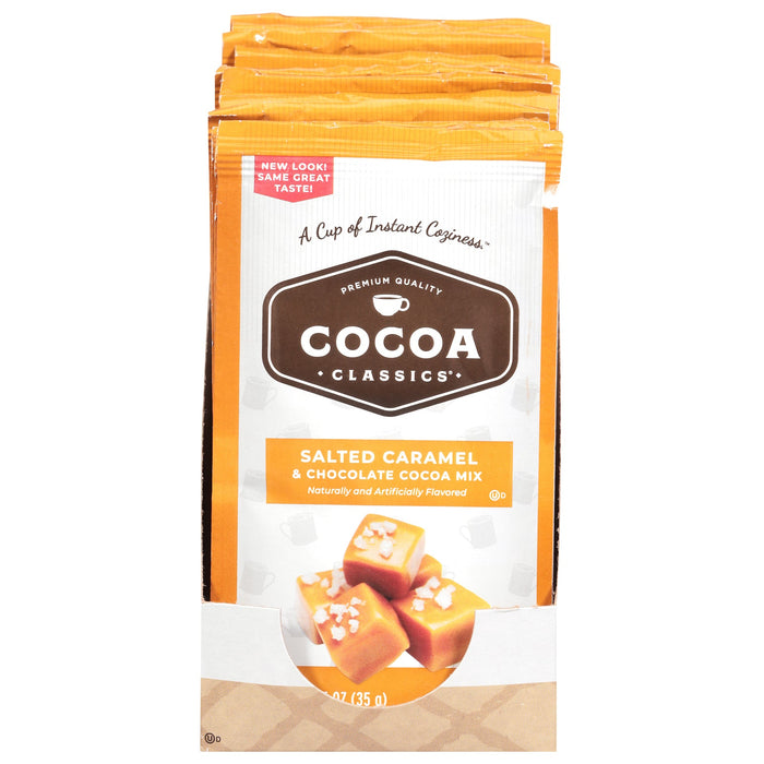 Cocoa Classics Salted Caramel Cocoa Packets - 12 x 1.25 Oz Single Serve