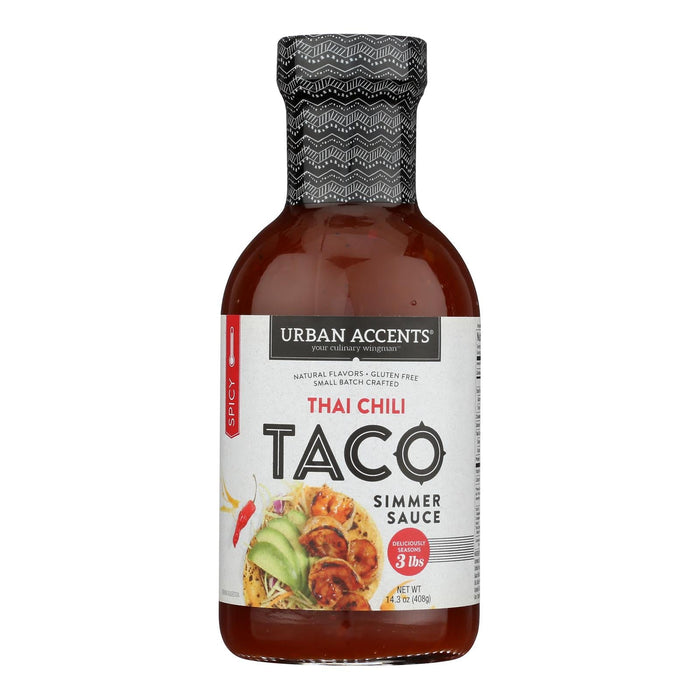 Urban Accents Simmer Sauce: Taci Thai Chili (Pack of 6 - 12 fl oz) - Authentic Asian Flavor