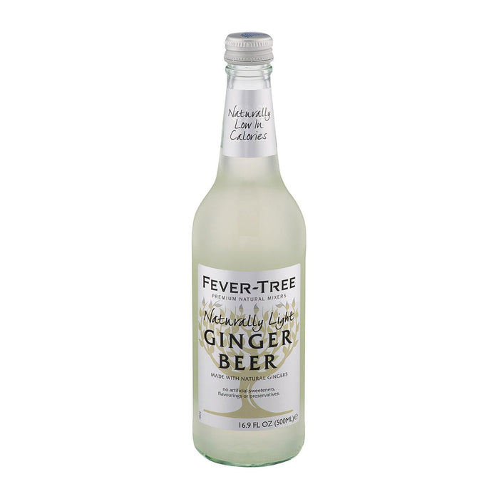Fever-Tree Naturally Light Ginger Beer, 8 x 16.9 Fl Oz  - Premium Low-Calorie Mixer