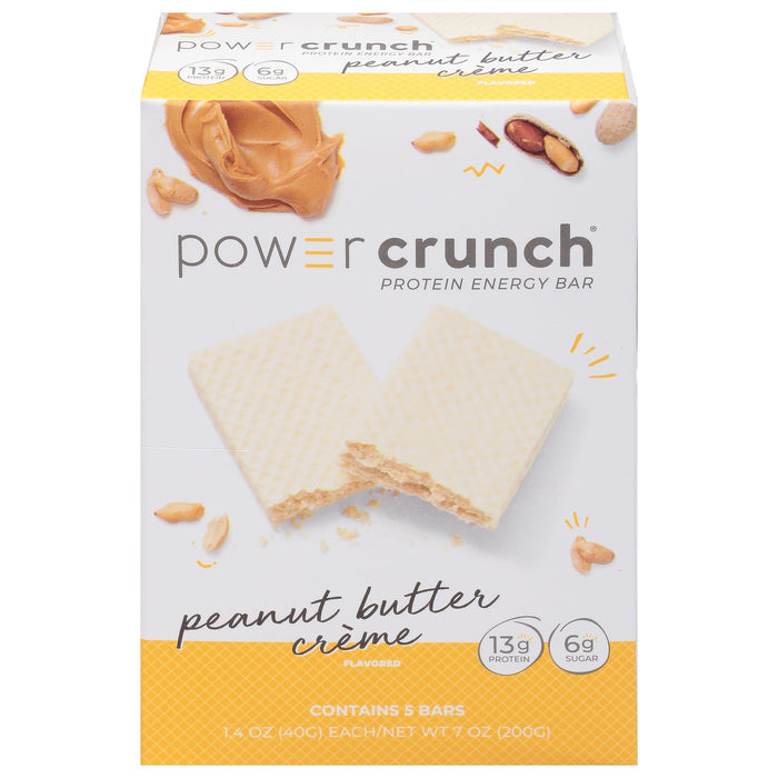 Power Crunch Protein Energy Bar - Pack of 6 - 7 Oz - High Protein & Low Sugar - [Flavor]