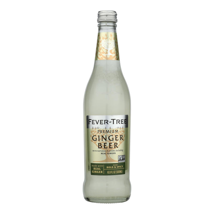 Fever-Tree Premium Ginger Beer - 8 x 16.9 Fl Oz Glass  - Case
