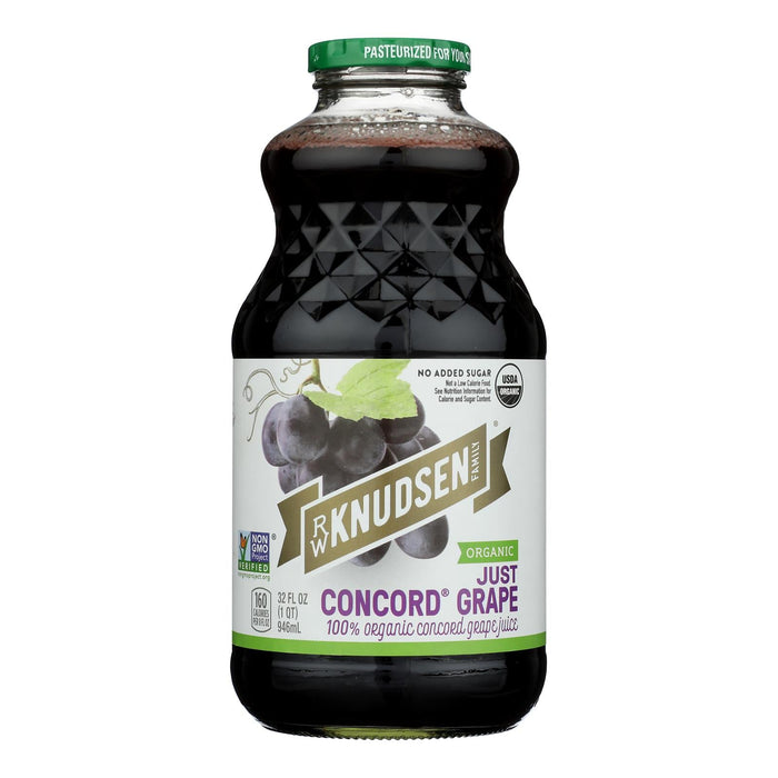 R.W. Knudsen Organic Just Concord Grape Juice, 32 fl oz - 6 Pack