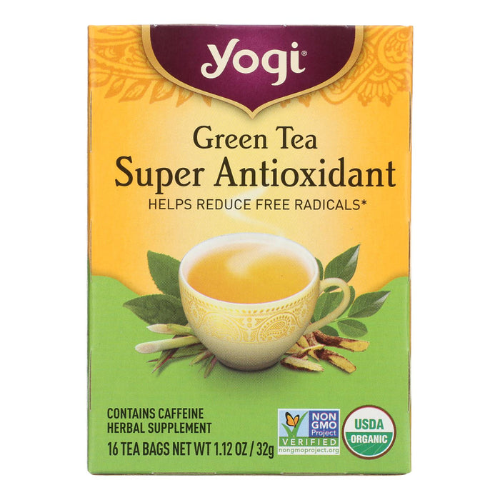 Yogi Green Tea Super Antioxidant - 16 Tea Bags - Organic Green Tea Blend