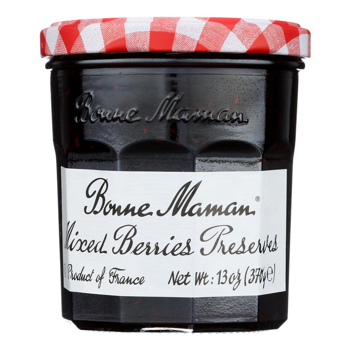 Bonne Maman Mixed Berry Preserves (Pack of 6) - 13 oz  - All Natural Fruit Spread