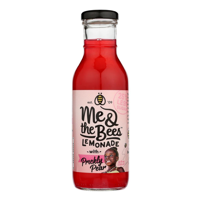 Me & The Bees Prickly Pear Lemonade - 12 Fl Oz  - Pack of 12 | Real Honey Sweetened