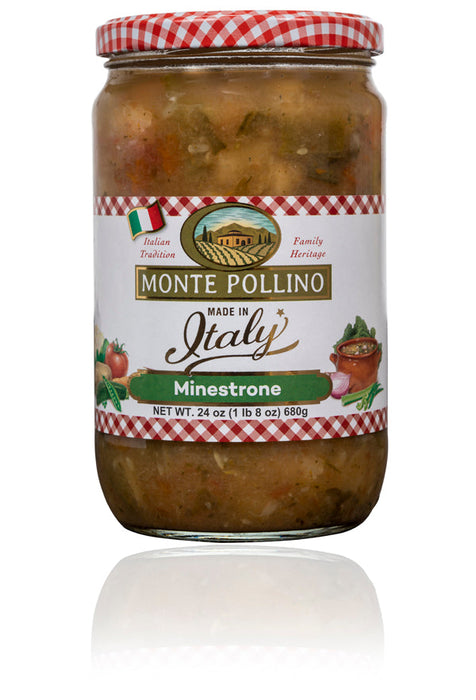 Monte Pollino Authentic Italian Minestrone Soup, 24 Oz (Case of 6)