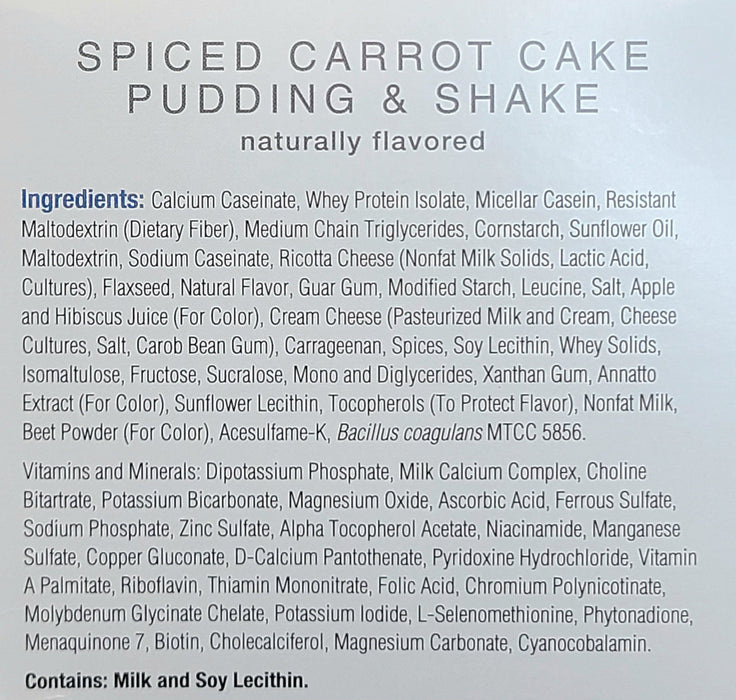 Spiced Carrot Cake Shake - Numetra