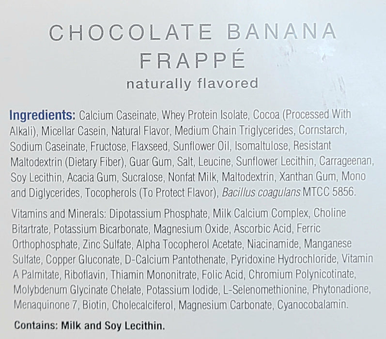Chocolate Banana Frappe - Numetra