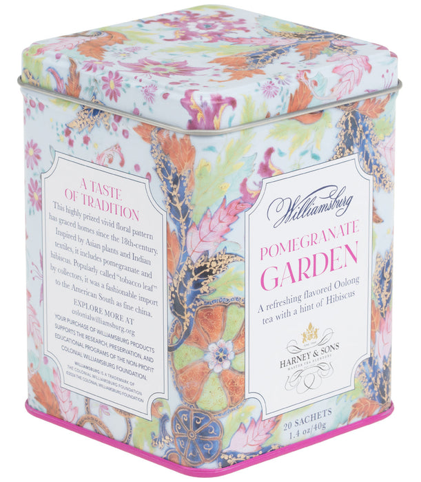 Williamsburg Pomegranate Garden, Tin of 20 Sachets