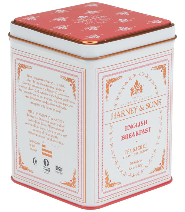 English Breakfast, Classic Tin of 20 Sachets