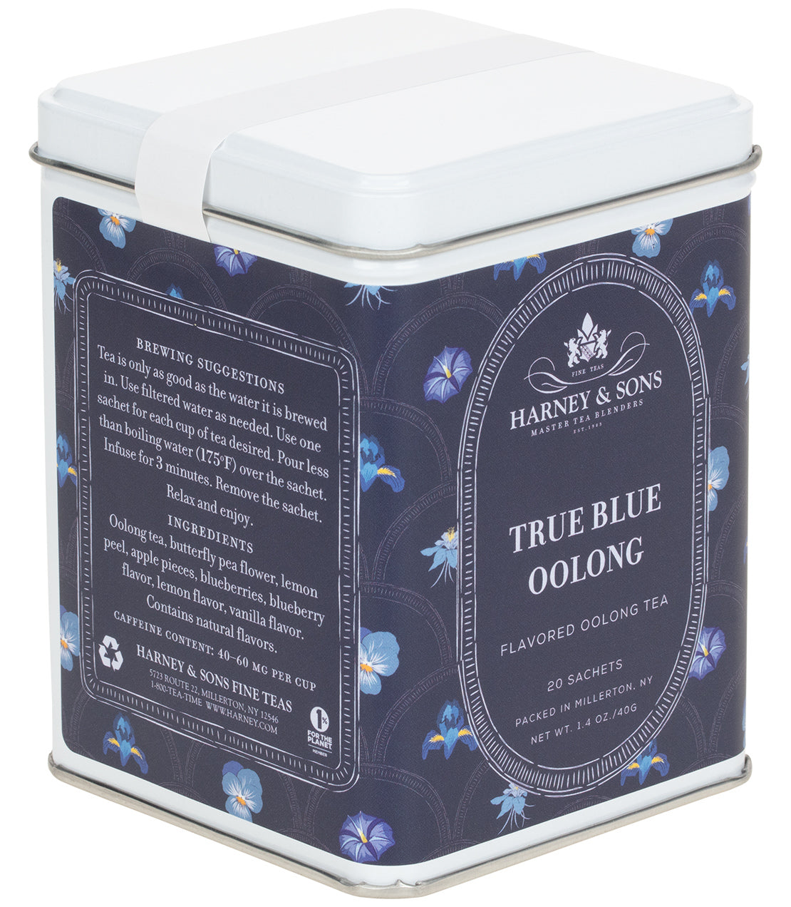 True Blue Oolong, Tin of 20 Sachets — Specialty Food Source