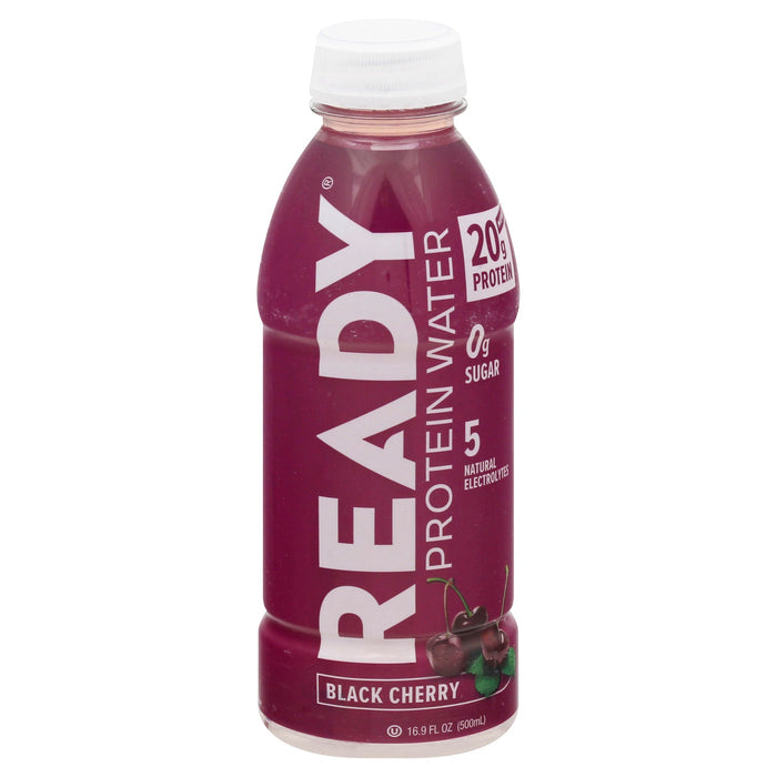 Ready Water Protein Black Cherry - 12 x 16.9 fl oz - Enhanced Hydration