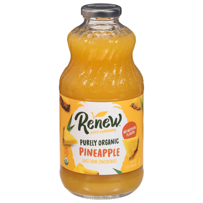 Renew Juice Company Pineapple Juice Organic - 32 fl oz (6 Pack)