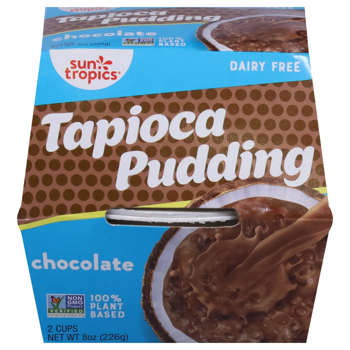 Sun Tropics Chocolate Tapioca Pudding, 6-Pack of 8 oz Cups