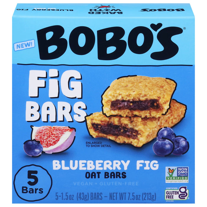 Bobo's Oat Bars Fig Blueberry Oat Bars - 6 Pack of 1.5 oz Bars