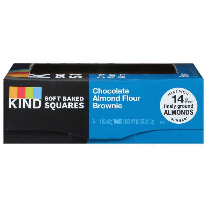 Kind Bar Chocolate Brownie Almond Square Snack Bar, 8 Bars - 1.4 oz Each