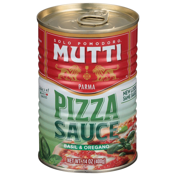 Mutti Pizza Sauce - Basil & Oregano - 6 x 14 oz