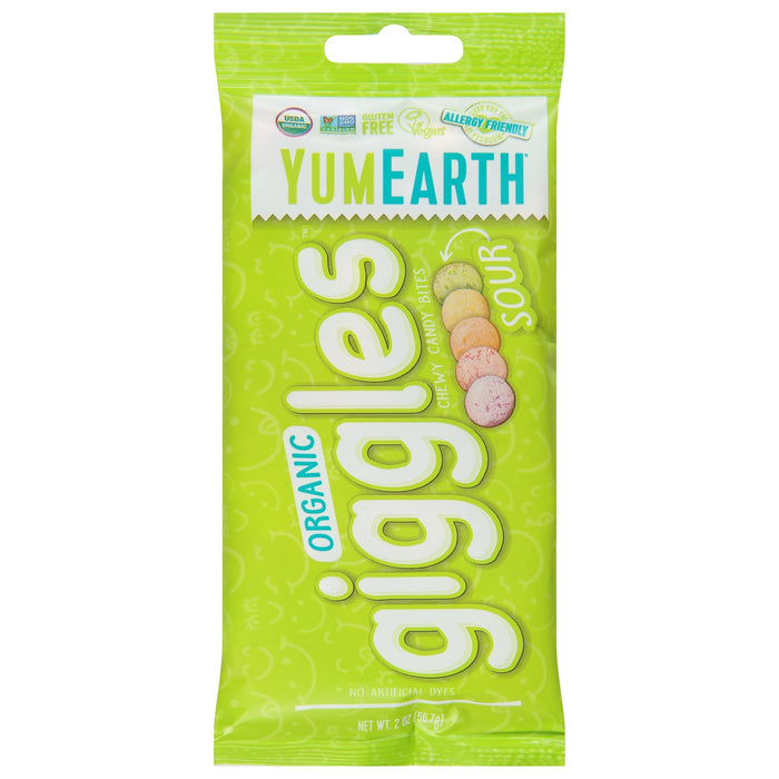 YumEarth Organic Sour Candy Bites, Chewy, 12-2 oz Packs