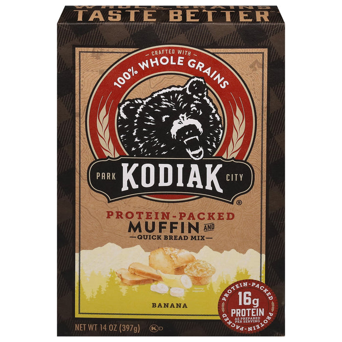 Kodiak Cakes Banana Muffin Mix - (Pack of 6) 14 oz - High Protein Breakfast
